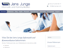Tablet Screenshot of jensjunge.com